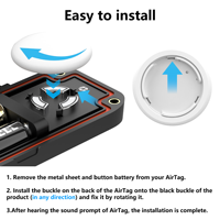 Boîtier de remplacement pour Apple AirTag – Étui de protection, boîte de charge, localisateur, dispositif anti-perte, étanche