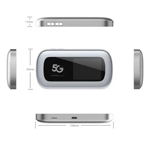 Punto de Acceso WiFi Portátil 5G LTE CAT18 WiFi 6 4400 mAh 2GB+32GB 16 Usuarios 2.4/5GHz Router de Bolsillo con Tarjeta SIM 5G y Antena 4*4 MIMO - Product Image 4