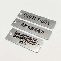 Letreros y Placas de Identificación de Metal Plateado Personalizados con Códigos de Serie Digitales Grabados y Serigrafiados, y Códigos QR