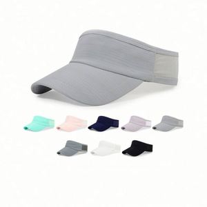 Wholesale Unisex Sun Visor Caps Summer Stretch Elastic Visor Hat Custom Visors Cap Golf Caps - Product Image 1