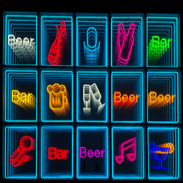 Infinity Cyber Mirror Lumière LED Acrylique <span class=keywords><strong>Mille</strong></span> Couches Abyss Mirror Vitrines Infinity Abyss Mirror Sign - Product Image 6