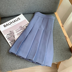 กระโปรงจีบเอวสูงเด็กผู้หญิงกระโปรงทรงเอแบบลำลองสำหรับฤดูใบไม้ผลิฤดูร้อนฤดูใบไม้ร่วงกระโปรงมินิเครื่องแบบนักเรียนญี่ปุ่น - Product Image 5