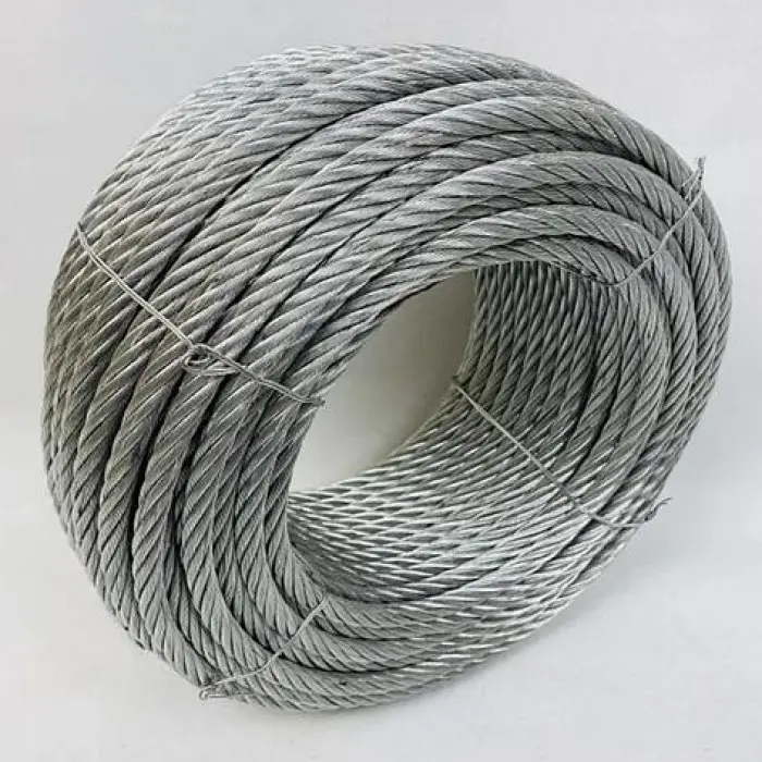 Hollow Core Steel Cable/wire Rope/PC Strand 6mm 8mm Galvanized Pc Steel Wire Rope