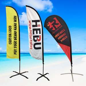 Bendera bulu persegi panjang, Kit tiang karbon untuk Festival pantai 14 kaki - Product Image 1