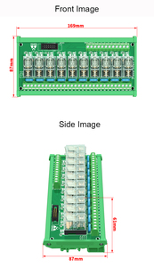 22 kênh G2R-1-E Relay Module Din Rail núi AC/DC 12V 24V kiểm soát 22 dpdt 16amp pluggable Power Relay giao diện module. - Product Image 6