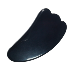 China Manufacturer Wholesale Customization Black Obsidian Gua Sha Scraper Professional <b>Massage</b> <b>Tool</b> for Body Meridian Dredging - Product Image 6
