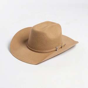 Chapeau Fedora en Laine Personnalisé Nouvelle Collection Automne-Hiver avec Boucle de Ceinture Décorative, Chaud pour l'Extérieur, Plusieurs Tailles, Grandes Tailles, Style Cowboy - Product Image 5