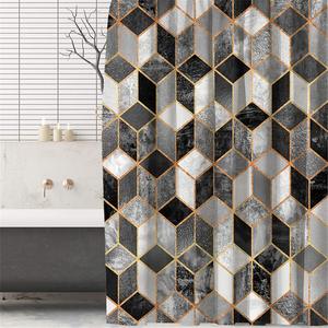 <span class=keywords><strong>Cortinas</strong></span> de baño peva impermeables personalizadas para niña, de diseño africano y americano, juegos de baño con cortina y alfombras 3D - Product Image 6