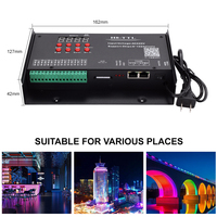 Aipin H8-TTL 8 Port DMX512 TTL 1024IC RDM Décodeur Master RGB LED Strip Light Constant Voltage Program Project Controller