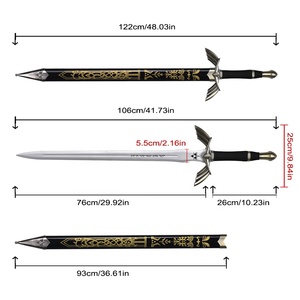 Jeu pleine grandeur la légende de Zelda grande <span class=keywords><strong>épée</strong></span> en <span class=keywords><strong>plastique</strong></span> PVC lame de bambou lien sombre maître <span class=keywords><strong>épée</strong></span> pour enfants <span class=keywords><strong>jouet</strong></span> - Product Image 2