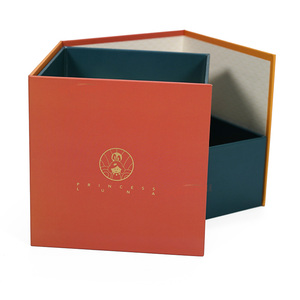 Caja Mooncake de cartón creativa de lujo con diseño de cajón giratorio verde y naranja estampado en caliente embalaje de regalo de vacaciones - Product Image 3