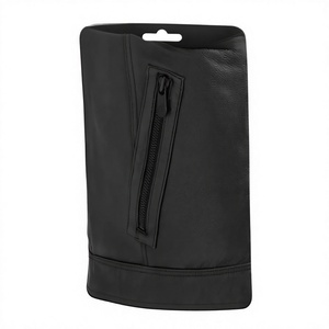 Chaleco Clásico de Cuero para Hombre, Estilo Motero, Transpirable, Invierno, Estilo Urbano, 100% Suave y Cómodo - Product Image 4