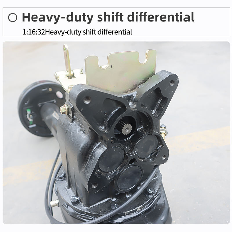 3KW PMSM Motor Oil Brake Shift 2 Speed Rear Drive Axle Kit