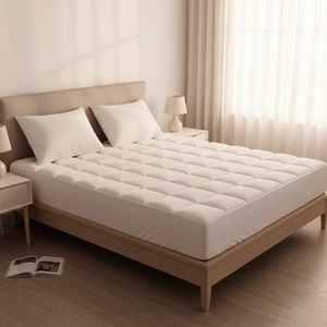 100% Polyester Home Quilted Matrasbeschermer met diepe hoes, ademend, effen, OEKO-TEX gecertificeerd, antibacterieel - Product Image 1