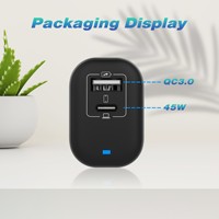 Chargeur rapide GAN pour Redmi Note 13 Pro 45W PD Chargeur sans fil pour téléphone portable Chargeur rapide 5V/3A pour ordinateurs portables