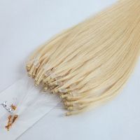 11A pleine cuticule longue durée facile micro perle liens vierge humain remy brésilien micro boucle extensions de cheveux