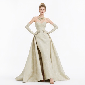 Eleganti Abiti da Sera a Trapezio in Colori Vivaci, Scollo a V, Vita Naturale, Logo Fronte e Retro, Chiffon Antistatico, per Feste Femminili - Product Image 5