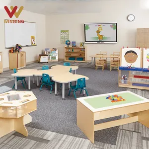 Vincente multifunzionale scuola materna aula biblioteca mobili in legno mobili scuola tavoli e sedie mobili per i bambini