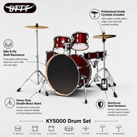 Standard PVC-Schalen-Schlagzeug Komplettes Percussion-Set für Live-Auftritte, Proben und Tägliches Üben