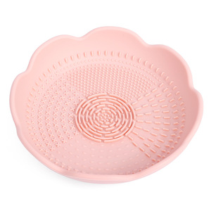 Support de nettoyage pour pinceaux de maquillage en silicone avec drainage pour usage domestique, design pliable - Product Image 4