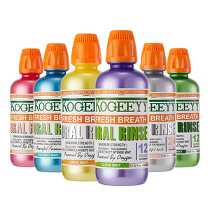 KOGEEYY Bain de bouche personnalisé saveur <span class=keywords><strong>menthe</strong></span> et sel marin 530ML – Soin buccal pour gencives, haleine fraîche et dents éclatantes – Usage domestique - Product Image 1
