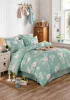 Ensemble de draps en bambou double 4 pièces intelligent / 51 % fibres de bambou 49 % microfibre haute densité / Anti-bactérien Solide / Hypoallergénique