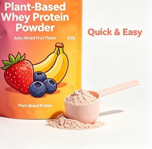Protéine de lactosérum végétale entièrement naturelle, sans OGM, en poudre instantanée - Riche en protéines, 30-39 g de protéines par portion <span class=keywords><strong>pour</strong></span> la croissance musculaire et la prise de masse - Product Image 2