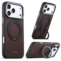 Coque de téléphone SUTENI pour iPhone 18 Pro Max avec chargement magnétique sans fil 360° °   Support rotatif avec boucle annulaire en métal pour cadre d'objectif 17 16 15