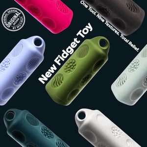 Juguete Sensorial Antiestrés, Barra de Silicona con 9 Texturas, Herramienta de Alivio del Estrés para Adultos, Unisex - Product Image 1