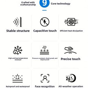 Haute luminosité 4K HD LCD étanche tout-en-un Machine de publicité verticale extérieure IP65 tactile de sol pour ascenseur SDK - Product Image 6