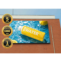 Écran LED publicitaire extérieur hybride solaire P4 avec alimentation PFC pour panneau promotionnel de zone zéro carbone, caisson lumineux et affichage LED