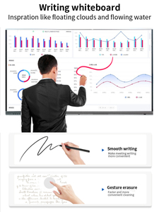 98 86 75 65 inch tương tác màn hình phẳng Android/Windows hệ thống kép cảm ứng đa điểm LCD Bảng trắng tương tác - Product Image 2