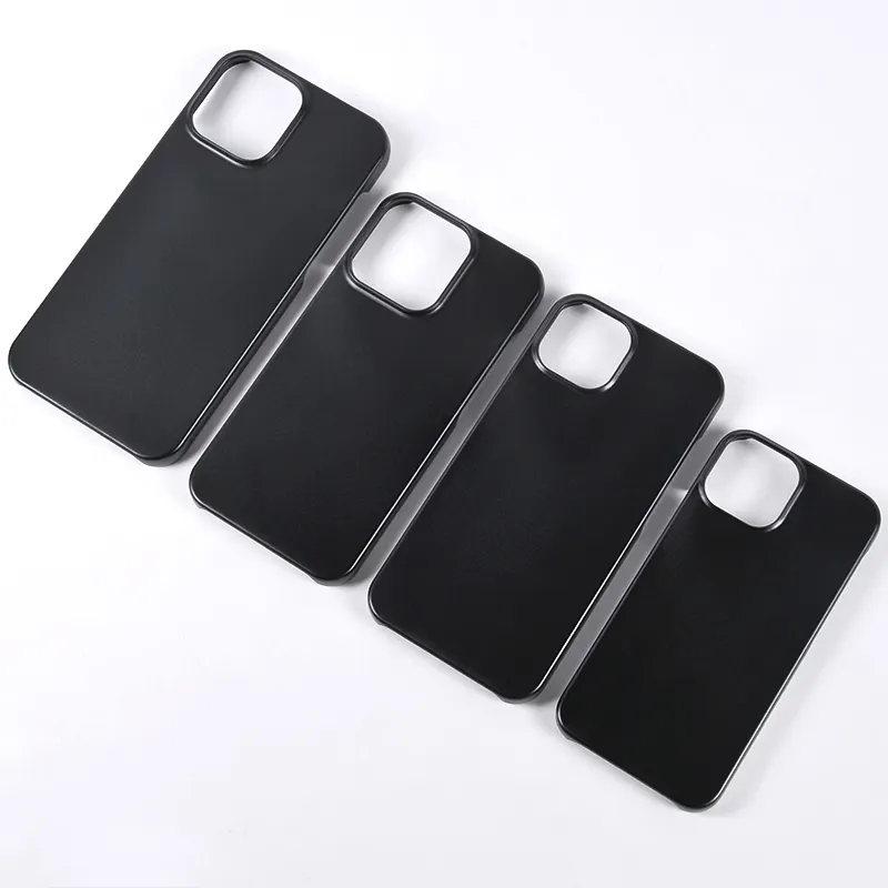 Black matte hard PC case for iPhone 13 pro max blank case for custom leather case for iPhone 13