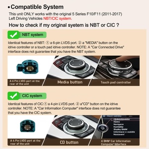 Navihua Android 13 GPS Navigation 14.9" Android Car Radio for BMW 5 Series 2011-2017 GT F10 CICI NBT Car DVD Player <b>Auto</b> Radio - Product Image 4