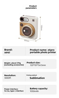 Kamera Instan HPRT Z6 Pro Printer Foto All-in-One Stabilisasi Gambar Displacement Layar 1,8 inci NFC untuk Pelajar