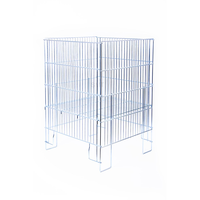 Grille en fil personnalisé poubelle carré en métal panier en fil métallique promotionnel pour le stockage