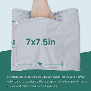 Pack de compresses d'huile de ricin organique étanche pour le sommeil moins de <span class=keywords><strong>stress</strong></span> avec sangle élastique réglable pour la taille du cou PUL - Product Image 4