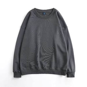 Pull-over en molleton uni à col rond pour homme, coupe classique, respirant et écologique, vente en gros, collection printemps - Product Image 6