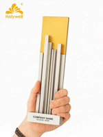 Trophée Empilable Premium en Métal 3D Moderne, Design Abstrait Gravé, pour Récompenses d'Excellence Professionnelle, Collection Printemps 2026