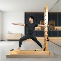 Lit échelle bidirectionnel en bois de chêne durable, réglable et portable, pour studio de Pilates, garantie 3 ans, pour la santé des jeunes, origine Shandong, en bois
