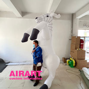 Marionnette gonflable en forme d'<span class=keywords><strong>oiseau</strong></span>, éclairage LED personnalisé, impression de grue gonflable, costume de soirée, spectacle pour adultes - Product Image 5