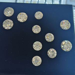 Moissanita Sintética de Gran Tamaño, Corte Brillante Redondo, con Certificado GRA, Gema de Moissanita Blanca Suelta - Product Image 3