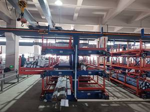 टेलीस्कोपिक कैंटिलीवर रैक tr यह टेलीस्कोपिक रैक लंबे माल जैसे धातु की सलाखों और बंडलों के भंडारण के लिए आदर्श है। - Product Image 3