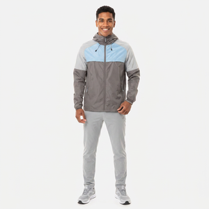 New Stylish <b>Men's</b> <b>Warm</b> Windbreaker <b>Jacket</b> with Zipper Thin Winter Windproof Windbreaker Set - Product Image 1