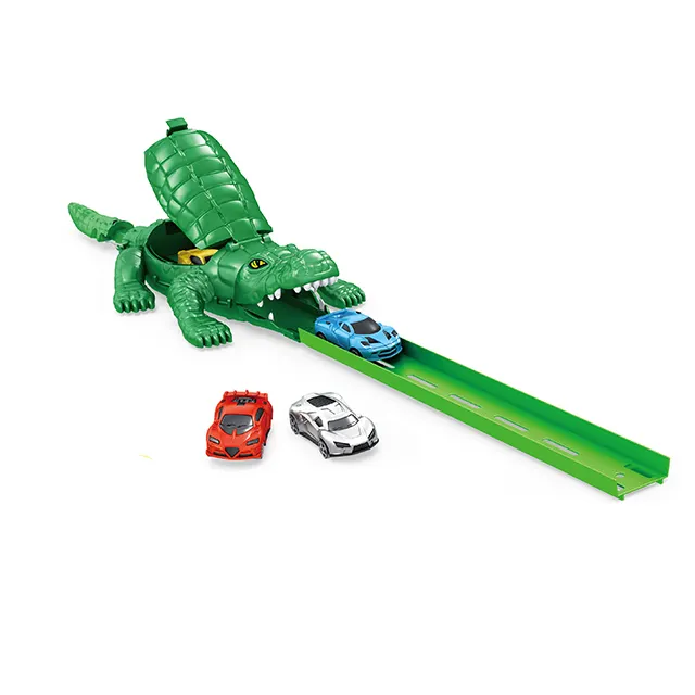 Kids Crocodile Track Toy Plastic Assembly Racing Cars Track Set For Kids Slot Toys