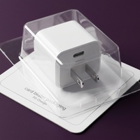 Boîte d'emballage en plastique PET transparente écologique jetable personnalisée avec carte coulissante