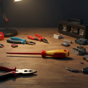 Destornillador Knipex con ranura de 65 mm, herramienta aislada para electricistas - Product Image 3