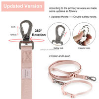 Harnais pour chien en spandex Petsign, harnais pour chien personnalisé, harnais pour chien réglable, harnais de promenade avec clip frontal anti-traction