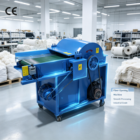 Machine à ouvrir la laine 40KG/h 380V pour vieux coton usagé/textile/fibre/chiffon usagé