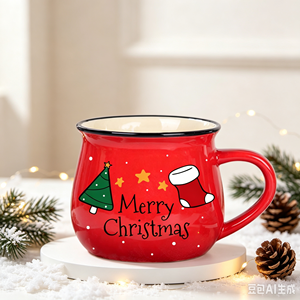 Taza de Cerámica Navideña con Logotipo Personalizado al por Mayor, Estilo Esmaltado, Taza de Café Festiva para Colecciones <span class=keywords><strong>Navideñas</strong></span>, Regalo Promocional, Compra al por Mayor - Product Image 6